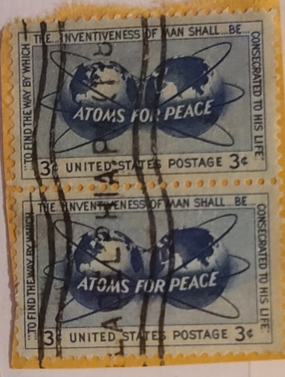 Vintage Blue and Yellow Home Design Stamps